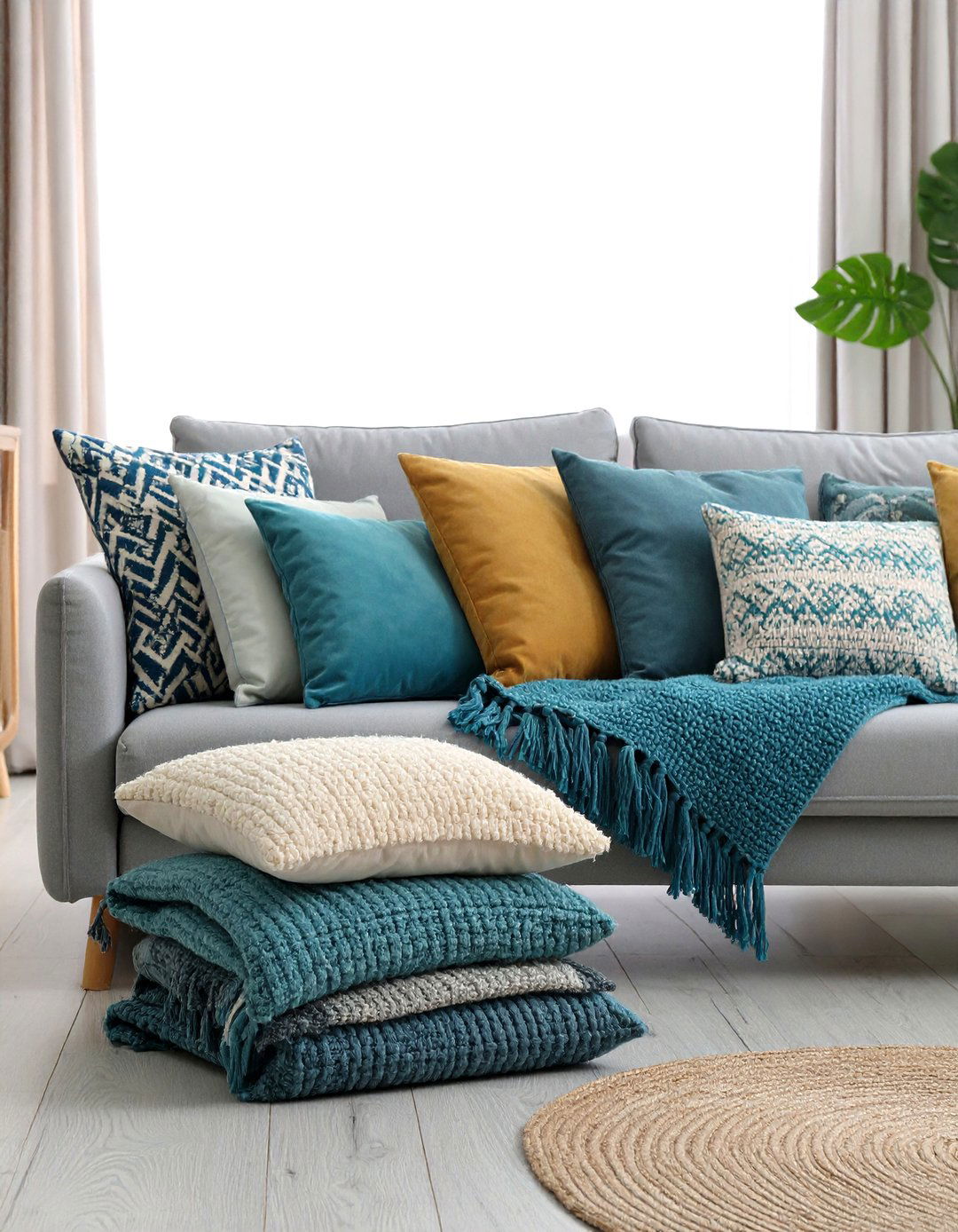 Turquoise Throw Pillows and Throws