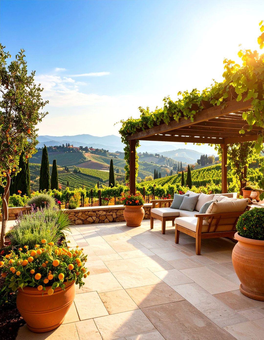 Tuscan Vineyard Mediterranean Garden - 20 Mediterranean Garden Ideas