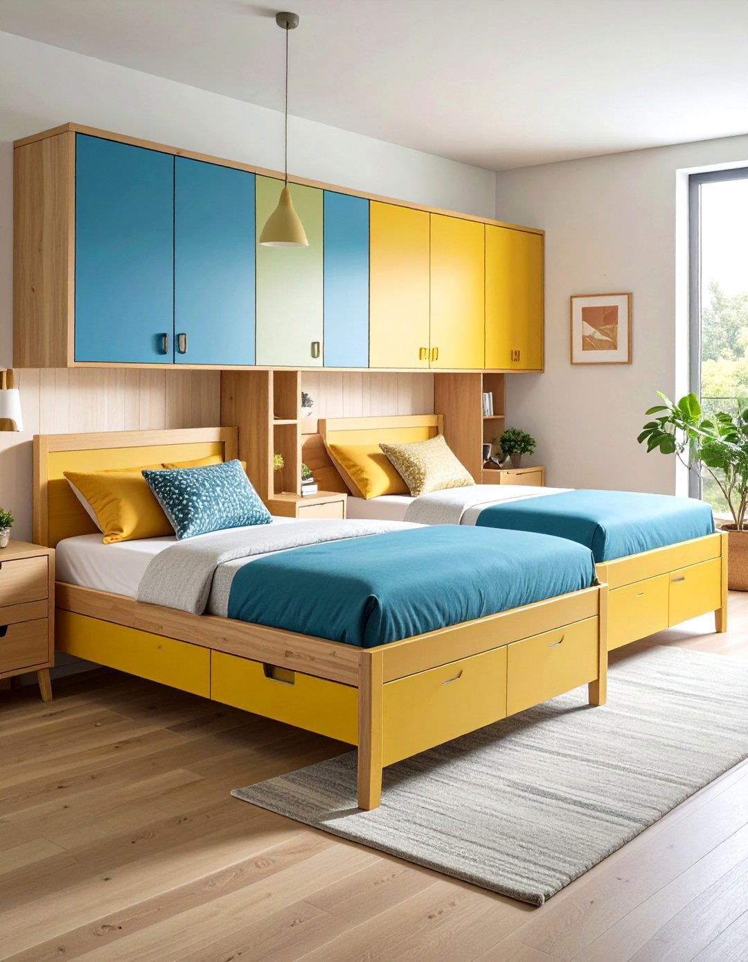 Twin over Trundle Beds - 20 Shared Bedroom Ideas for Small Rooms
