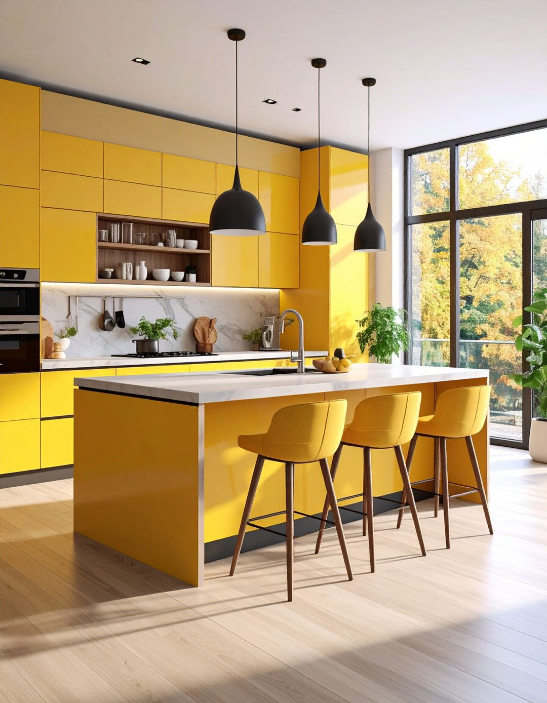Two Level Kitchen Island with Mixed Seating - 20 Kitchen Island Ideas With Seating