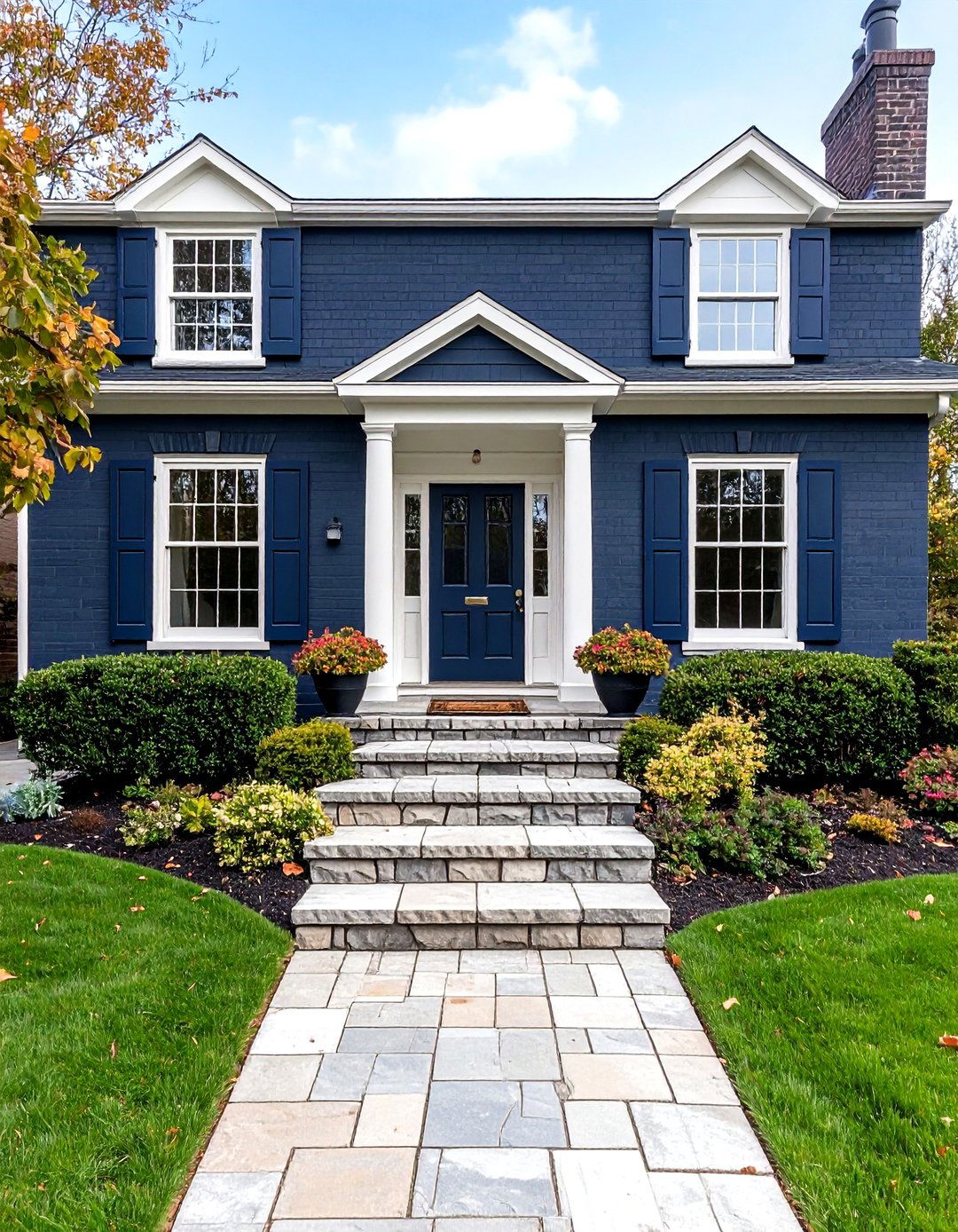 Two Tone Brick Color Combinations - 20 Exterior Brick Paint Color Ideas