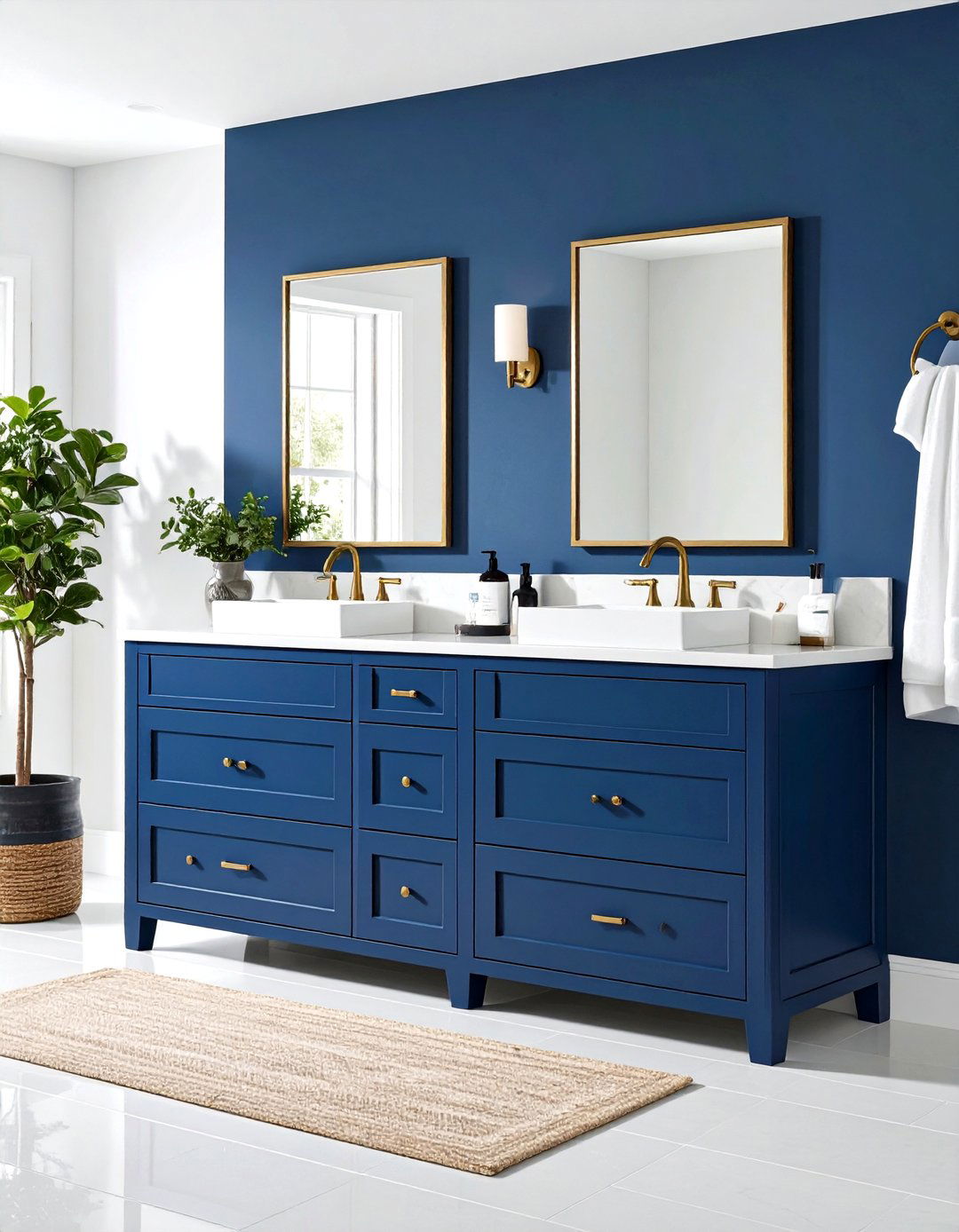 Two Tone Cabinet Vanity - 20 Vanity Room Ideas