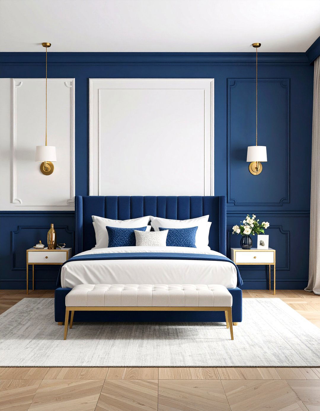 Two Tone Chair Rail Wall Design - 20 Chair Rail Ideas