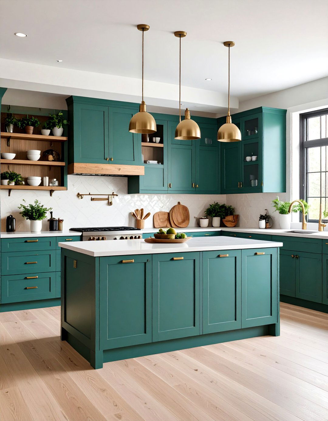 Two Tone Colorful Kitchen Design - 20 Colorful Kitchen Ideas