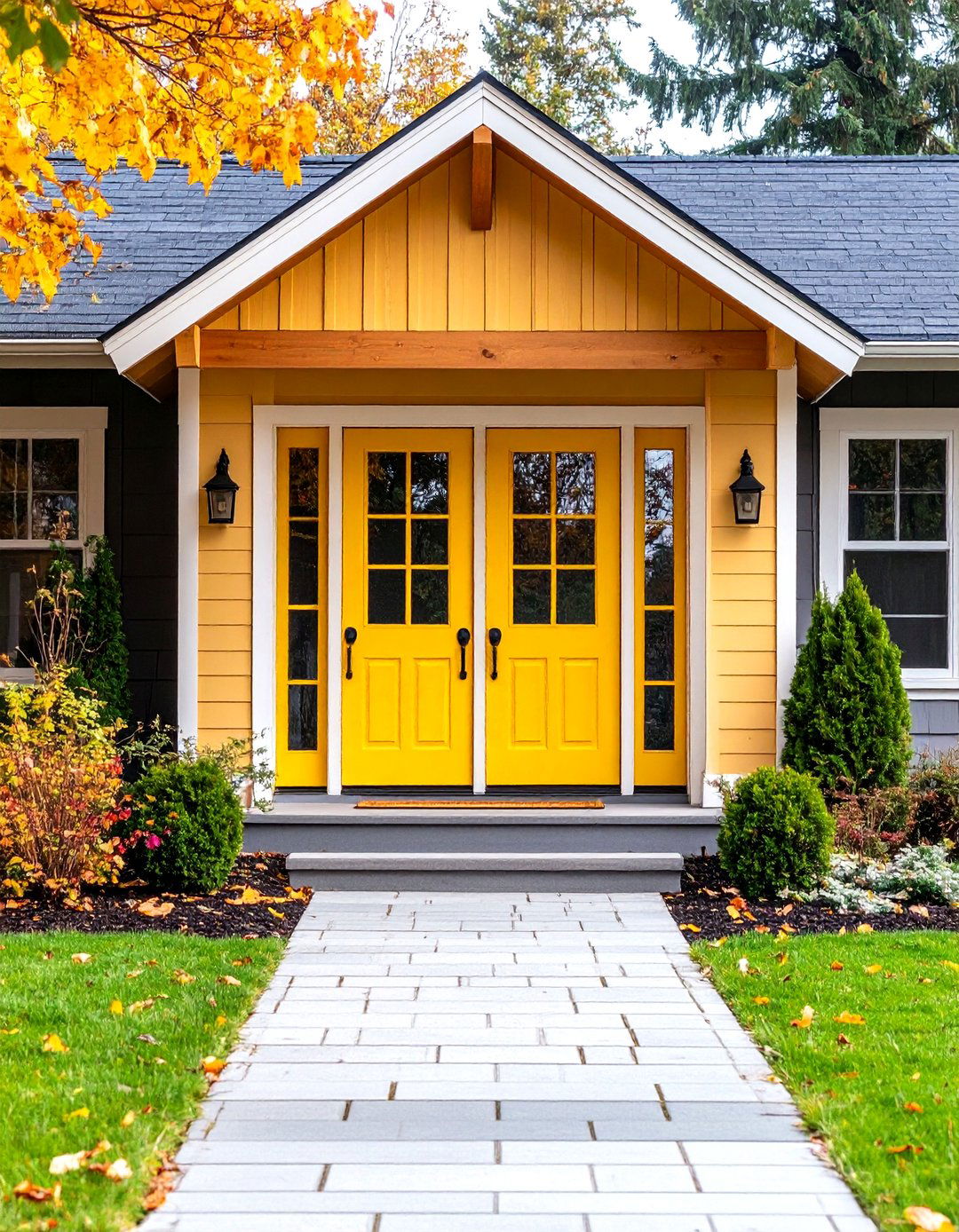 Two Tone Farmhouse Front Door Color - 20 Farmhouse Front Door Ideas