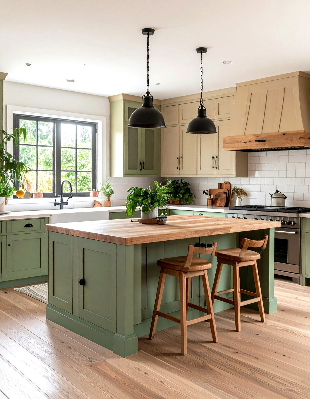 Two Tone Farmhouse Kitchen Cabinet Design - 20 Farmhouse Kitchen Ideas