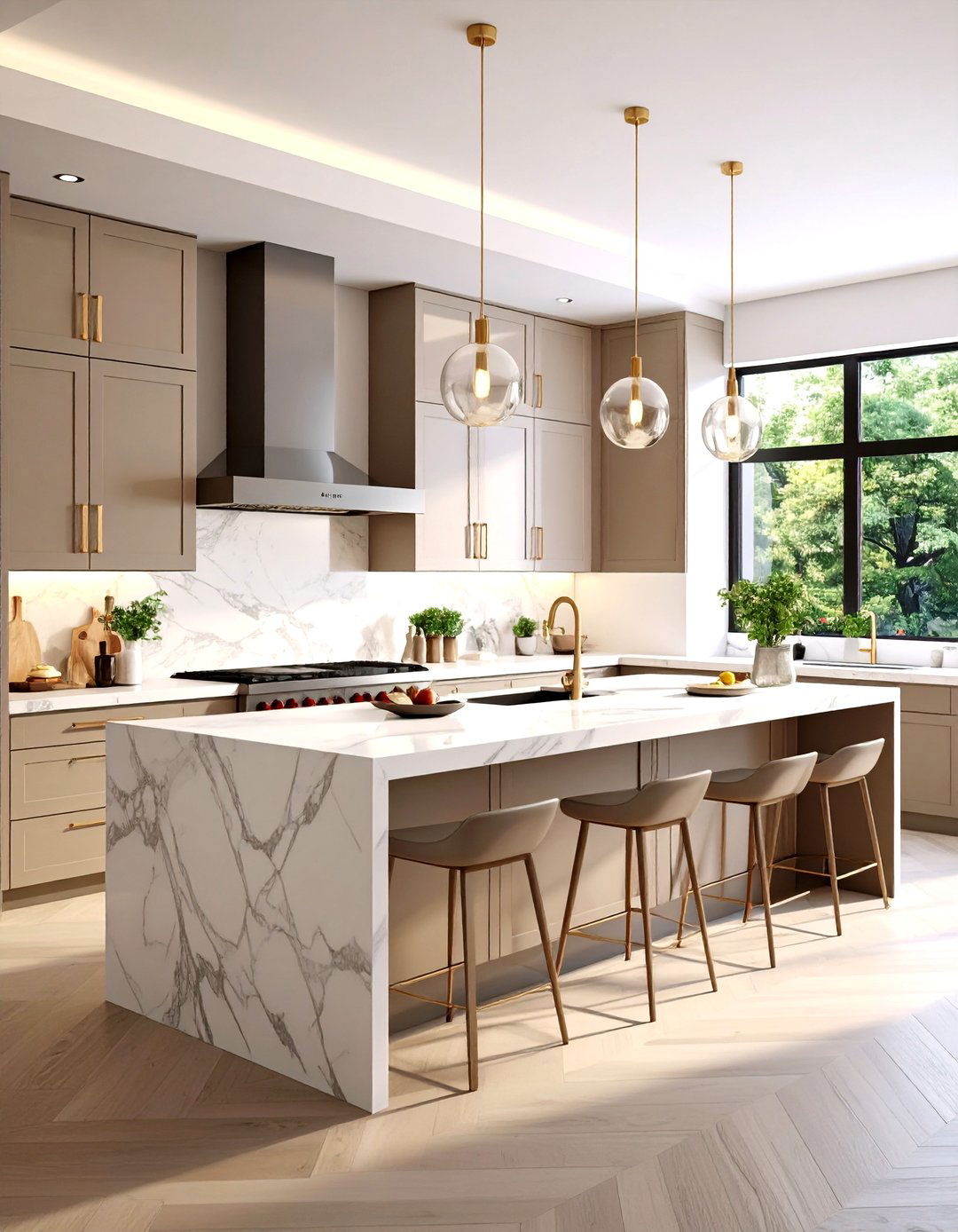 Two Tone Italian Kitchen Design with Contrasting Elements - 20 Italian Kitchen Design Ideas