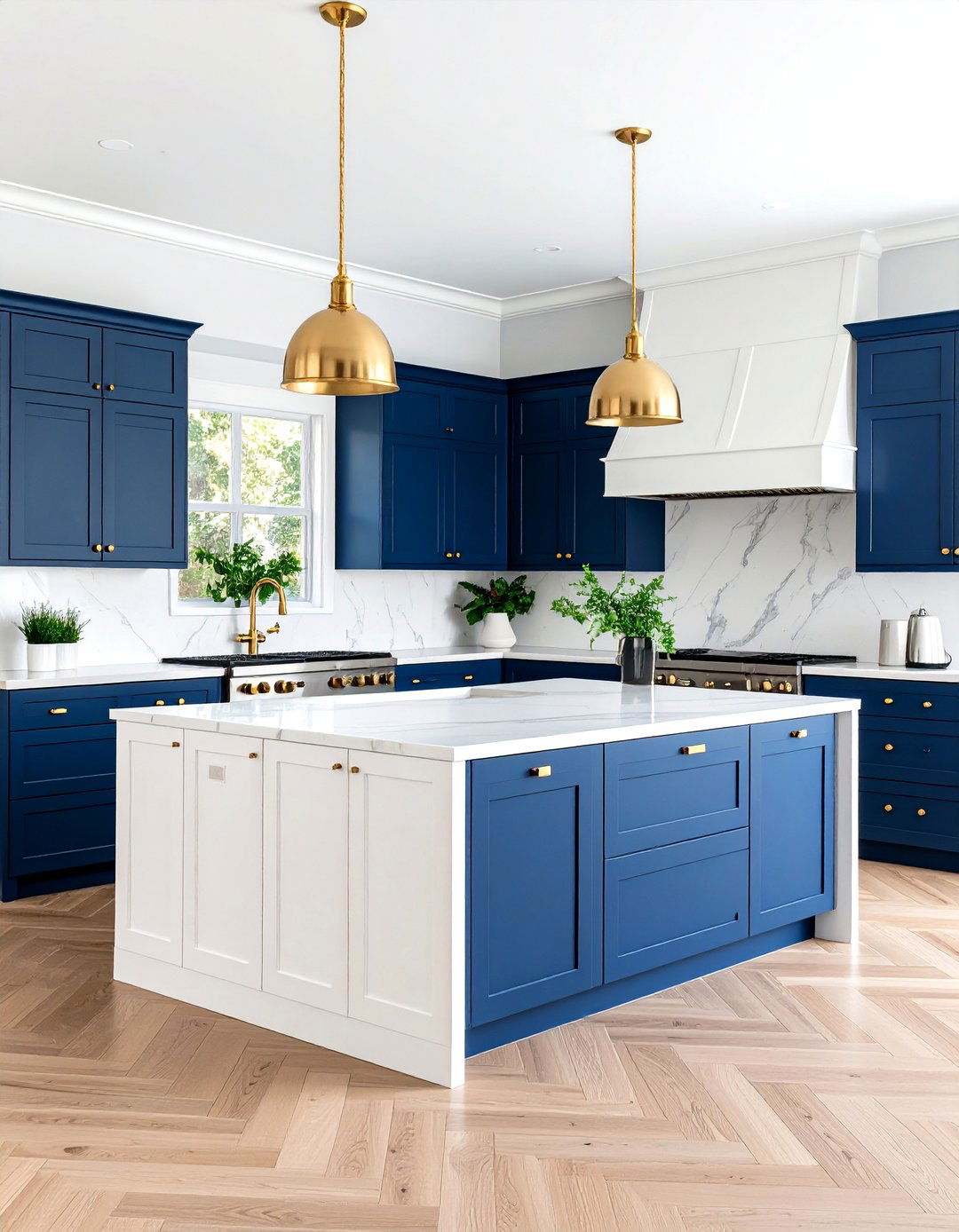 Two Tone Kitchen Cabinet Creative Contrast - 20 Kitchen Cabinet Color Ideas