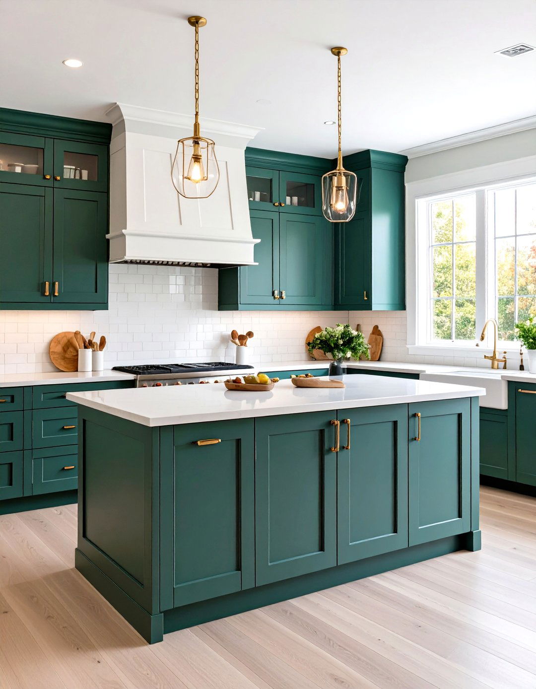 Two Tone Kitchen Wainscoting with Bold Color Contrast - 20 Kitchen Wainscoting Ideas