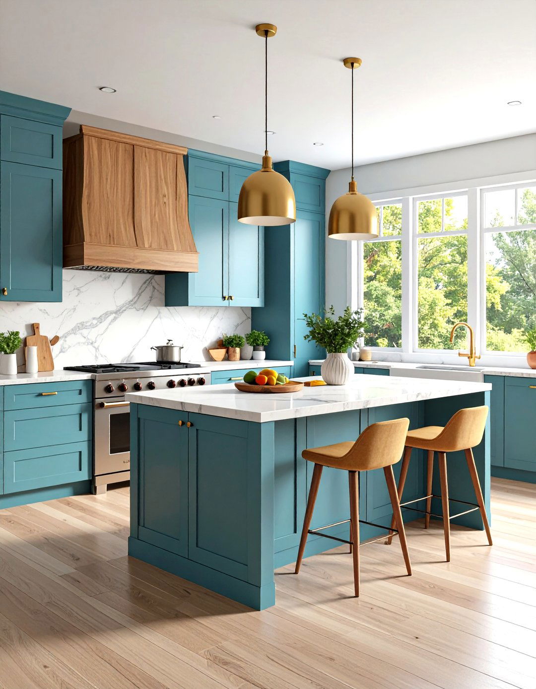 Two Tone Kitchen Without Upper Cabinets - 20 Kitchens Without Upper Cabinets