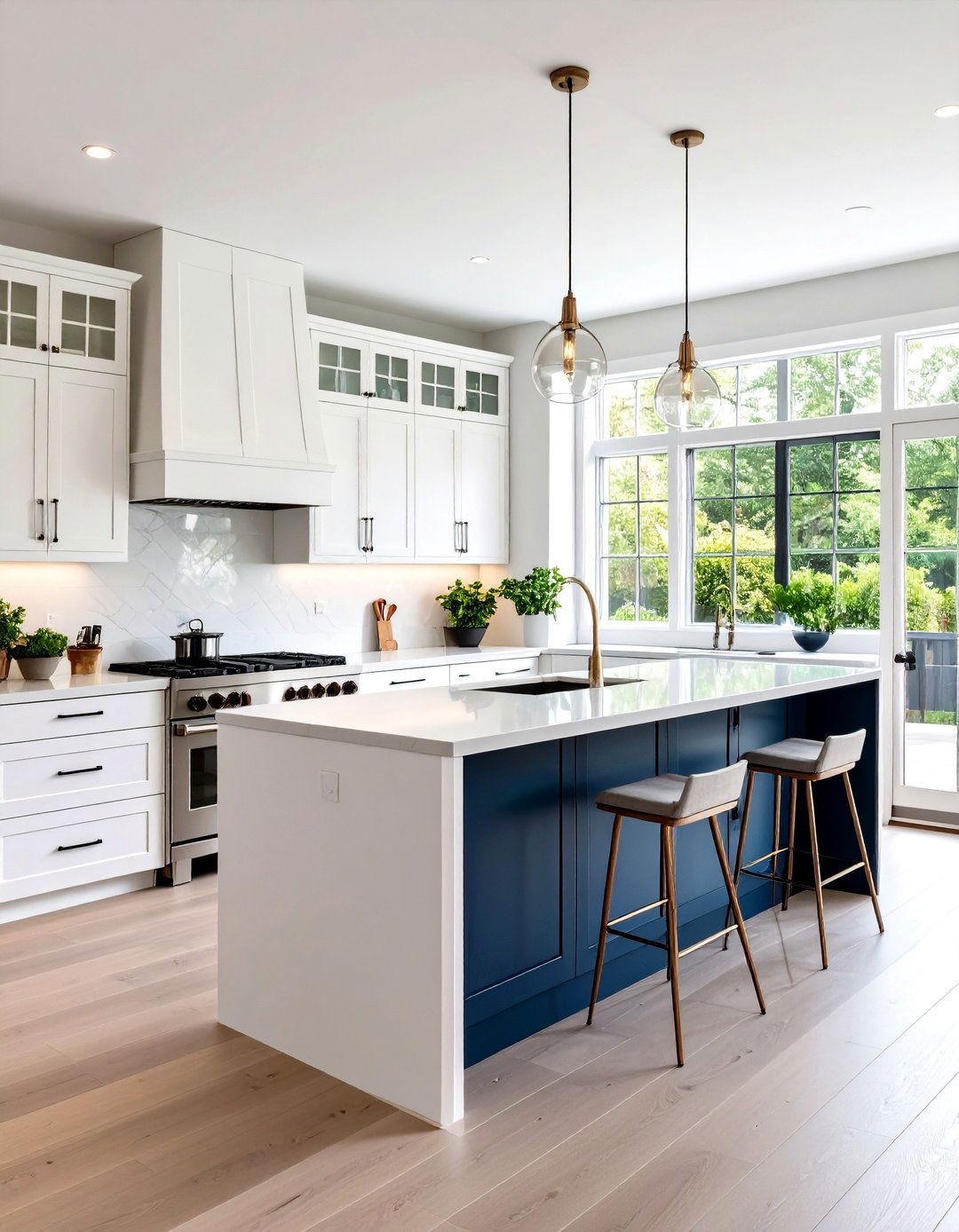 Two Tone Modern Style Glass Kitchen Cabinets - 20 Modern Style Glass Kitchen Cabinets