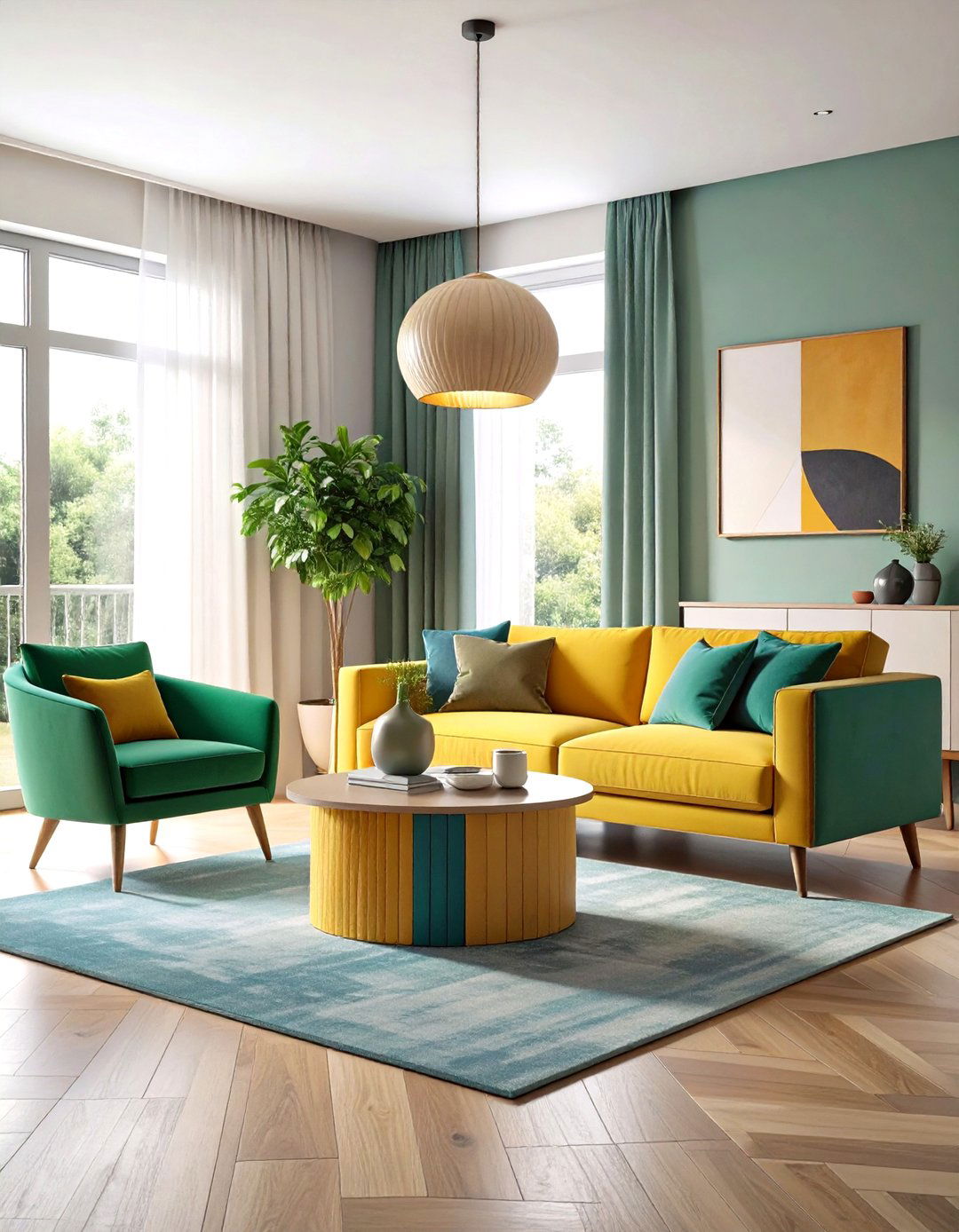 Two Tone Painted Furniture Color Blocking - 20 Painted Furniture Ideas
