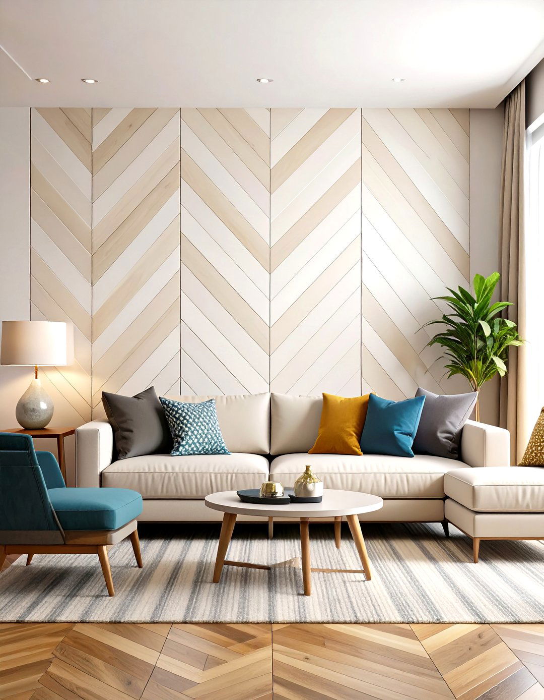 Two Tone Painted Shiplap Accent Wall - 20 shiplap accent wall ideas