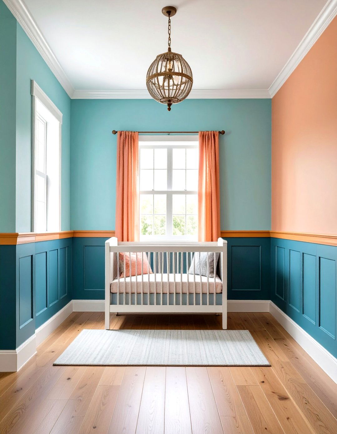 Two Tone Painted Wainscoting - 20 Wainscoting Nursery Ideas