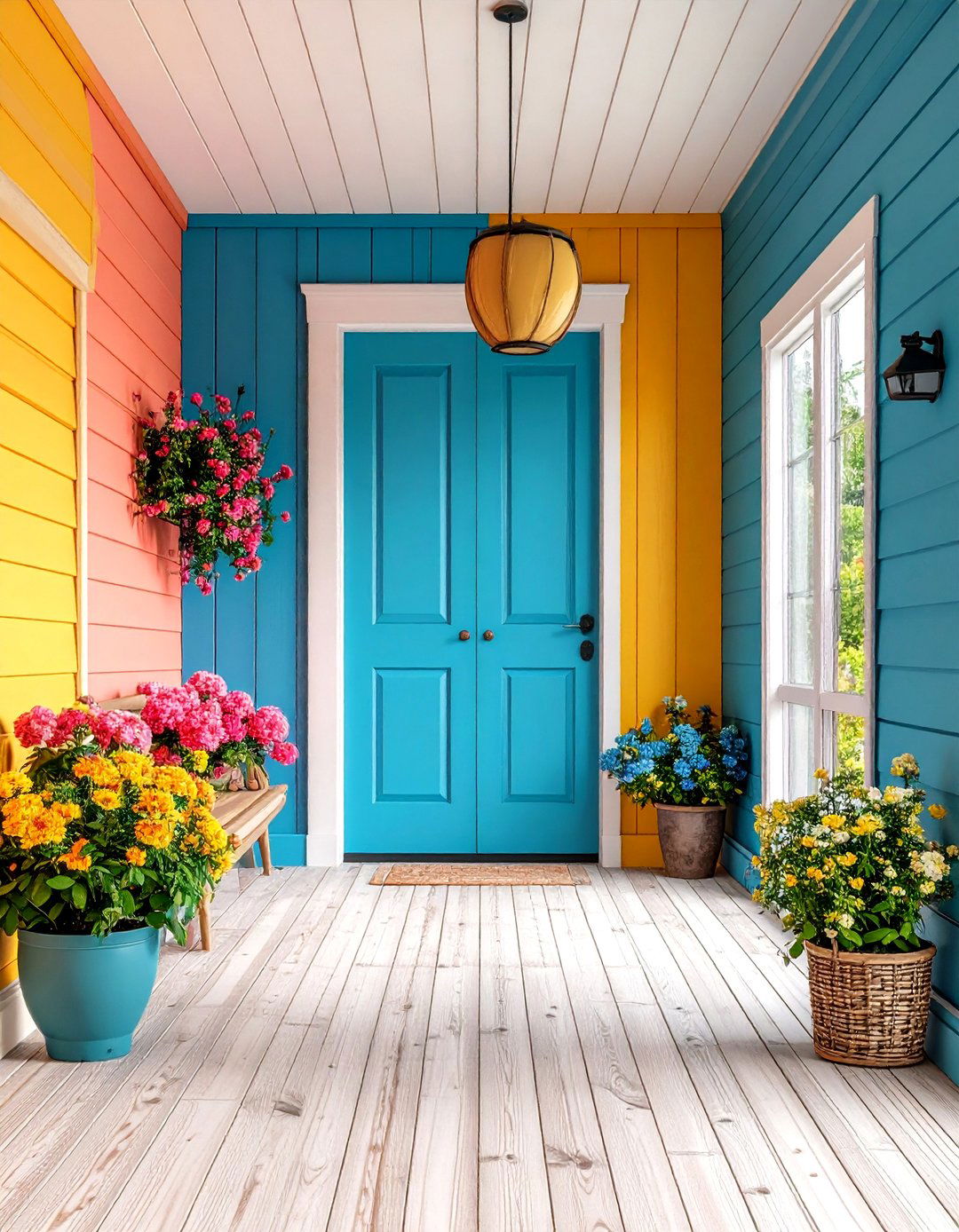 Two Tone Shiplap Accent Wall - 20 Shiplap Wall Entryway Ideas