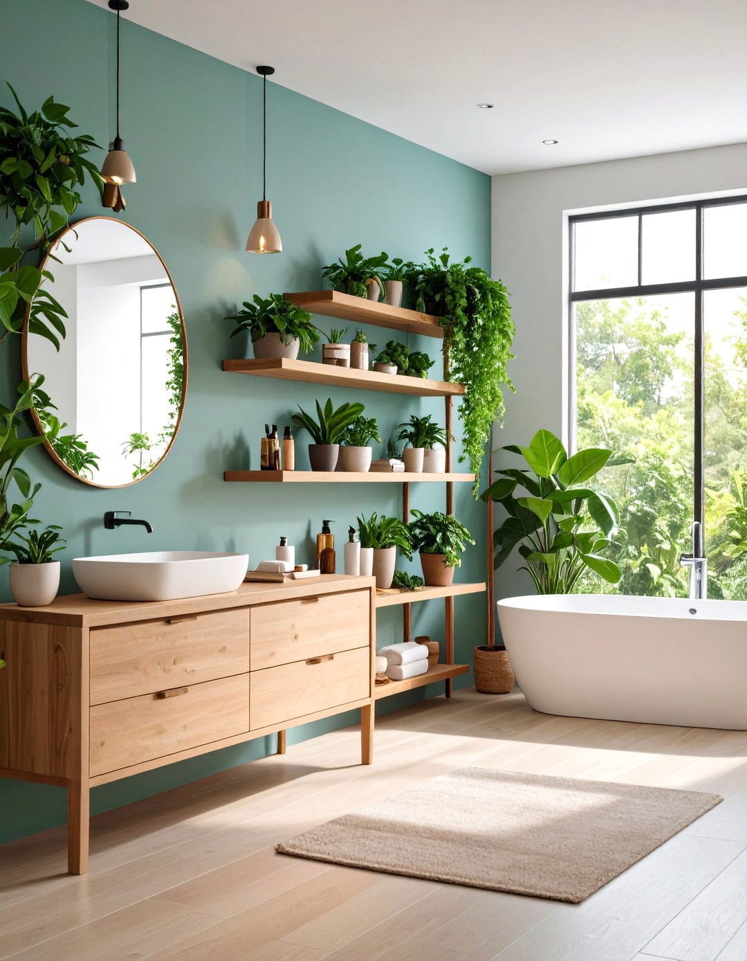 Two Tone Walls with Wainscoting - 20 Teen Bathroom Ideas