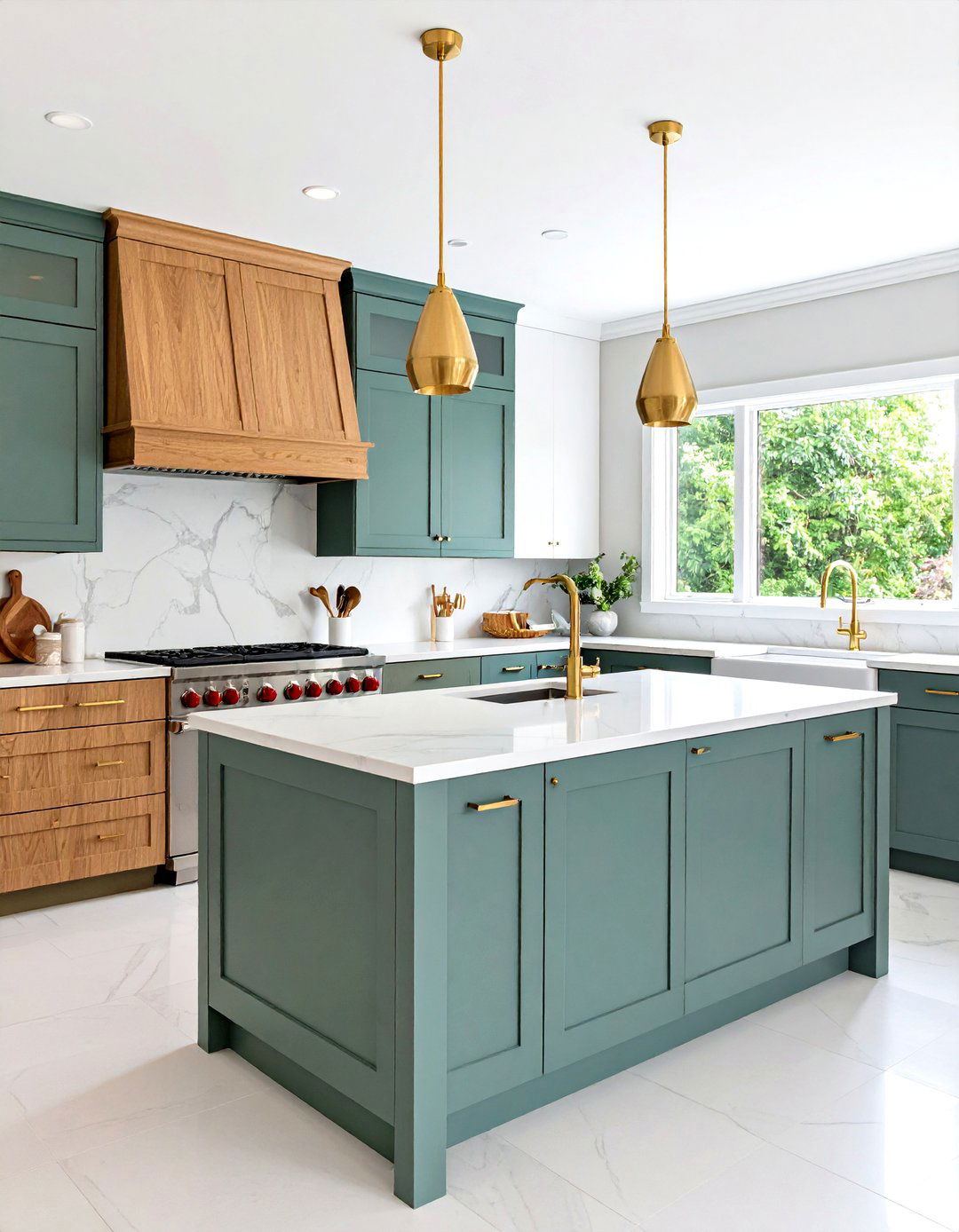 Two Tone White Oak Cabinets Kitchen Design - 20 Kitchens With White Oak Cabinets