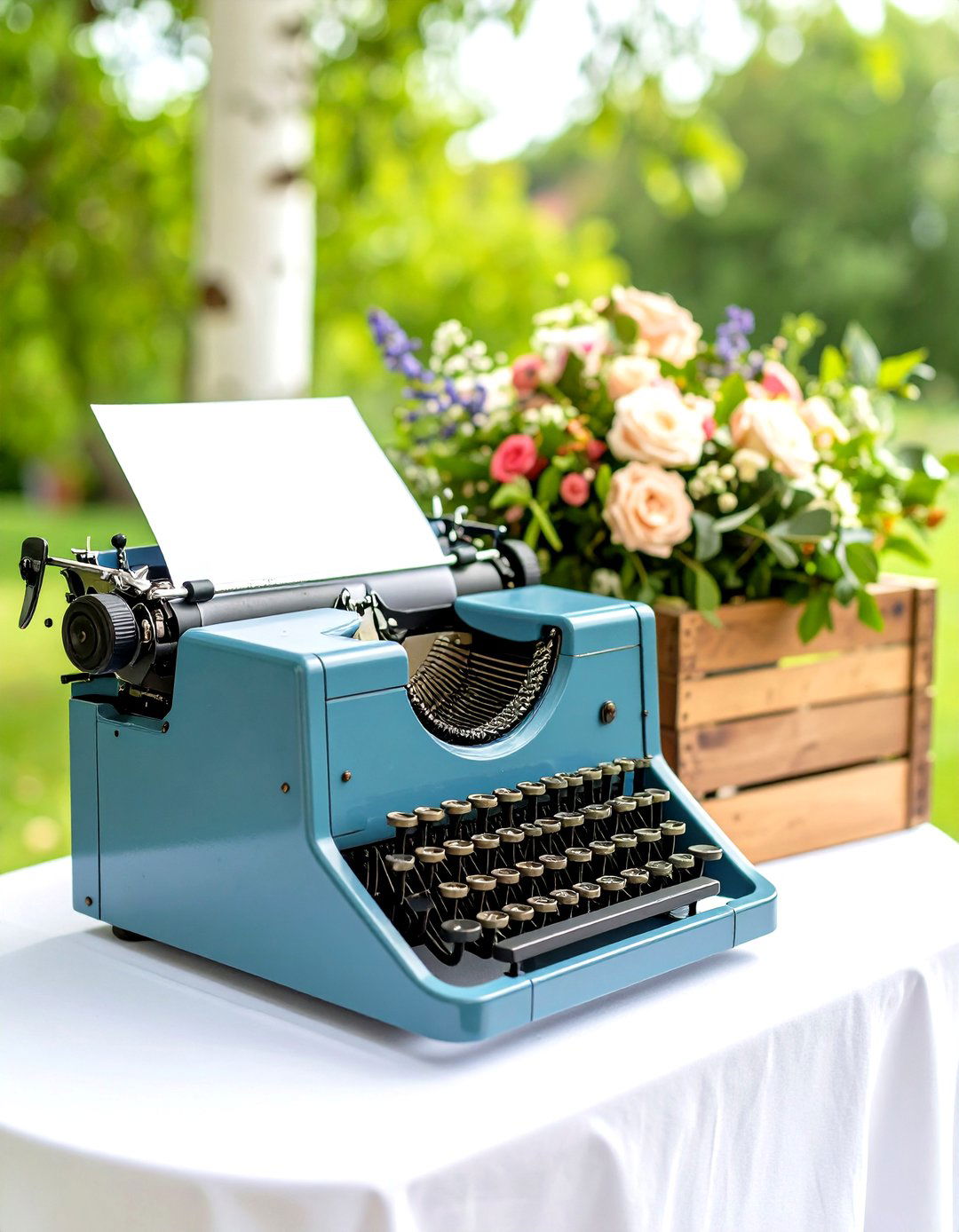 Typewriter Guestbook - 20 Vintage Wedding Ideas