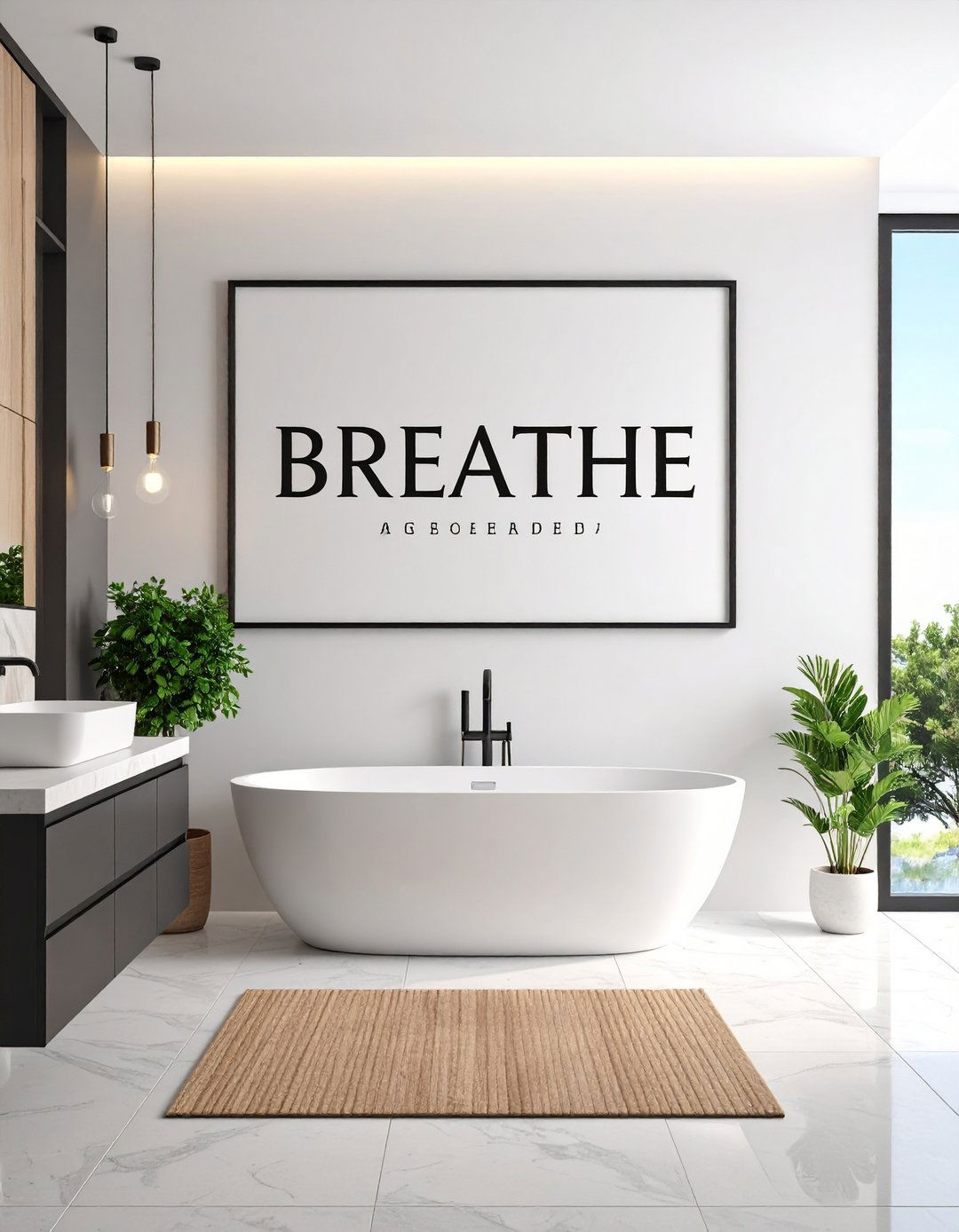 Typography Art with Inspirational Bathroom Quotes - 20 Bathroom Art Ideas
