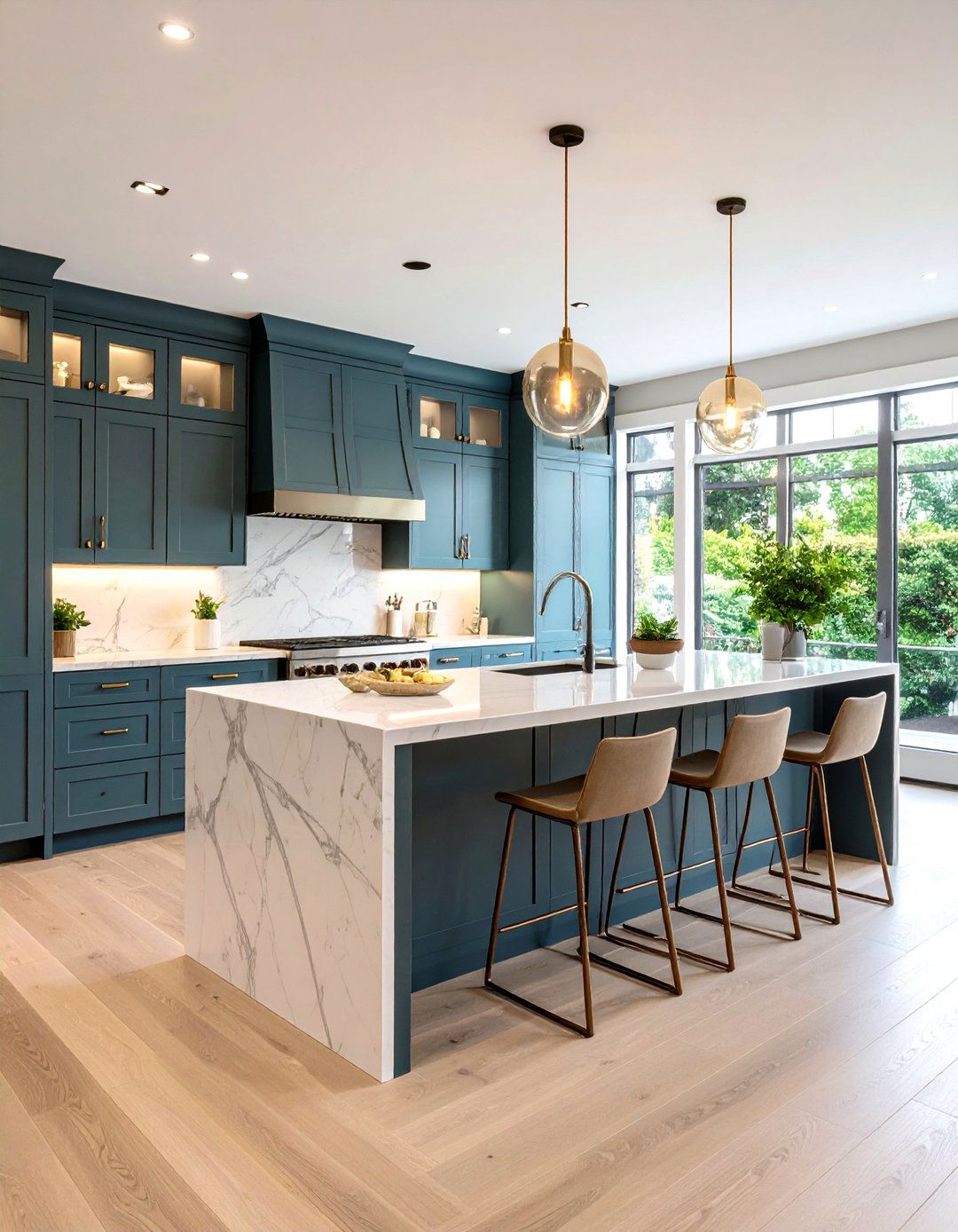 U Shaped Kitchen Layout with Peninsula Extension - 20 Kitchen Layout Ideas