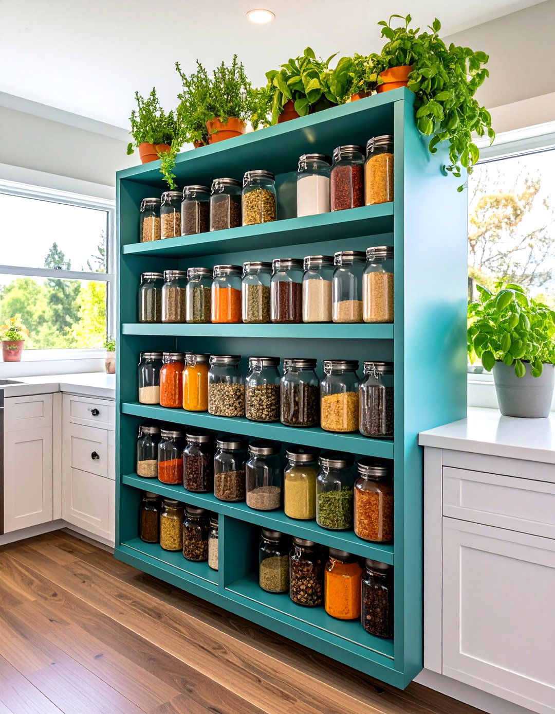 U Shaped Tiered Cabinet Insert - 20 Spice Rack Ideas