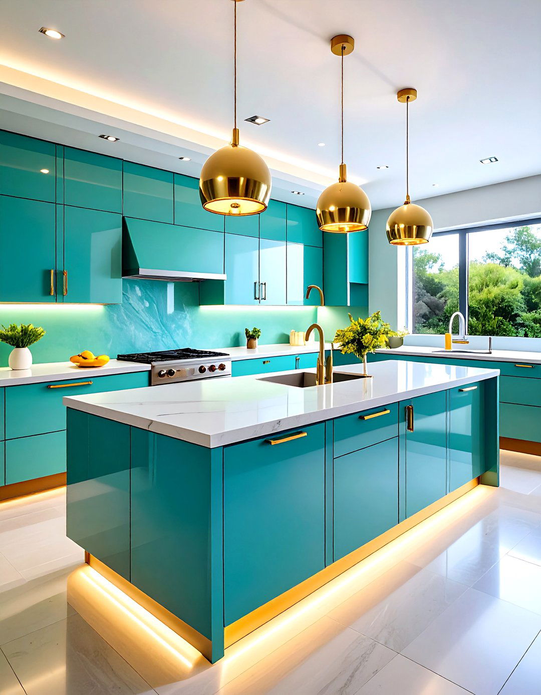 Ultra Thin Quartz Kitchen Countertops with Minimalist Design - 20 Quartz Kitchen Countertops
