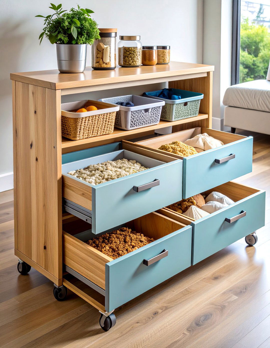Under Bed Pull Out Shelving Drawers Clear Visual Clutter - 20 Bedroom Shelving Ideas
