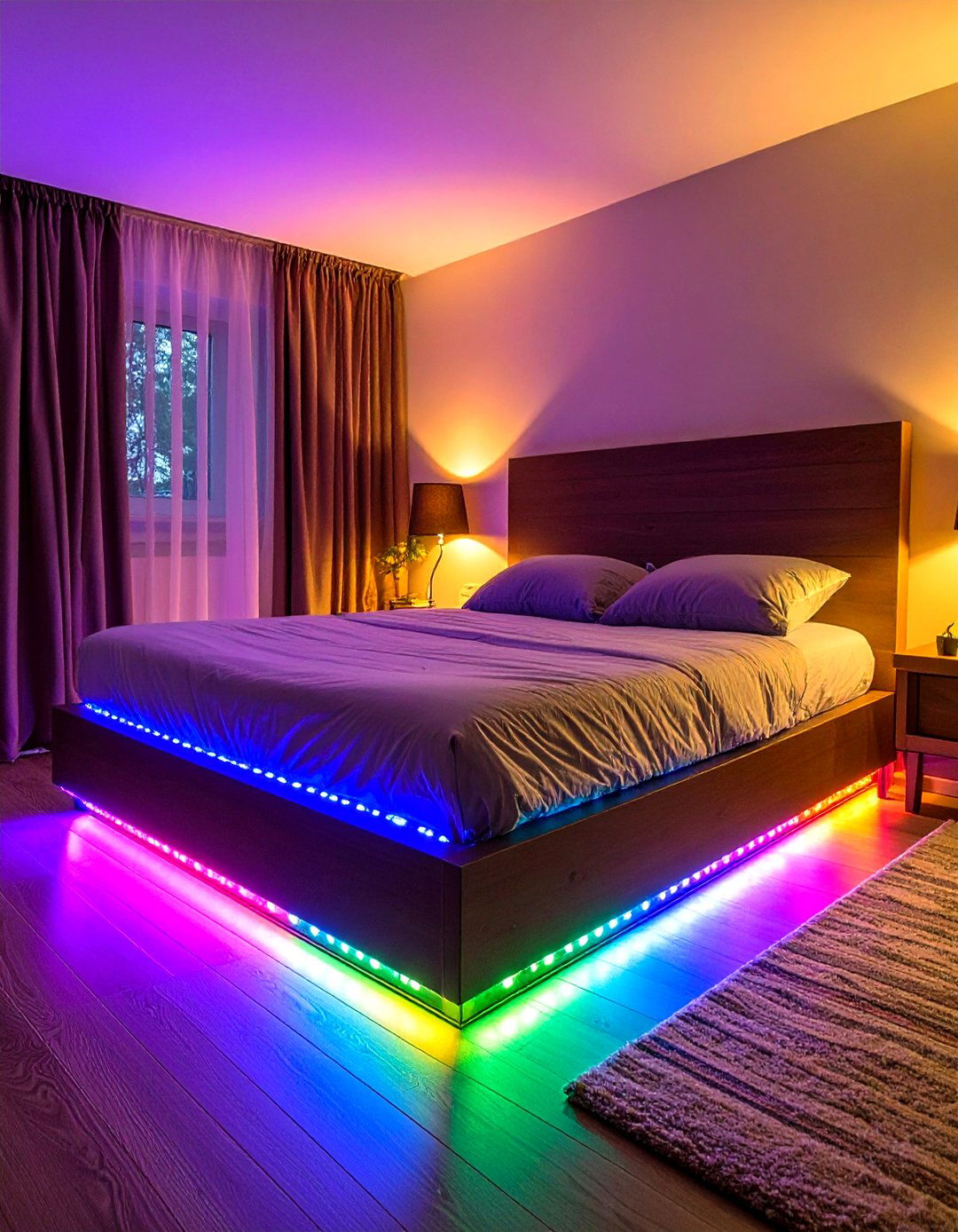 Under Bed and Furniture Lighting - 20 Small Bedroom Lighting Ideas