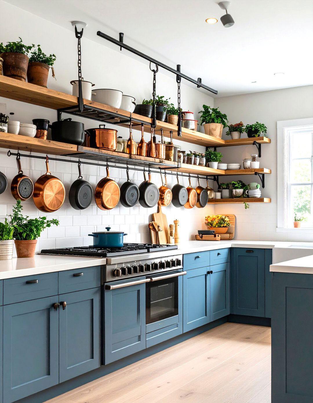 Under Cabinet Hanging Pots and Pans Storage - 20 Pots and Pans Storage Ideas