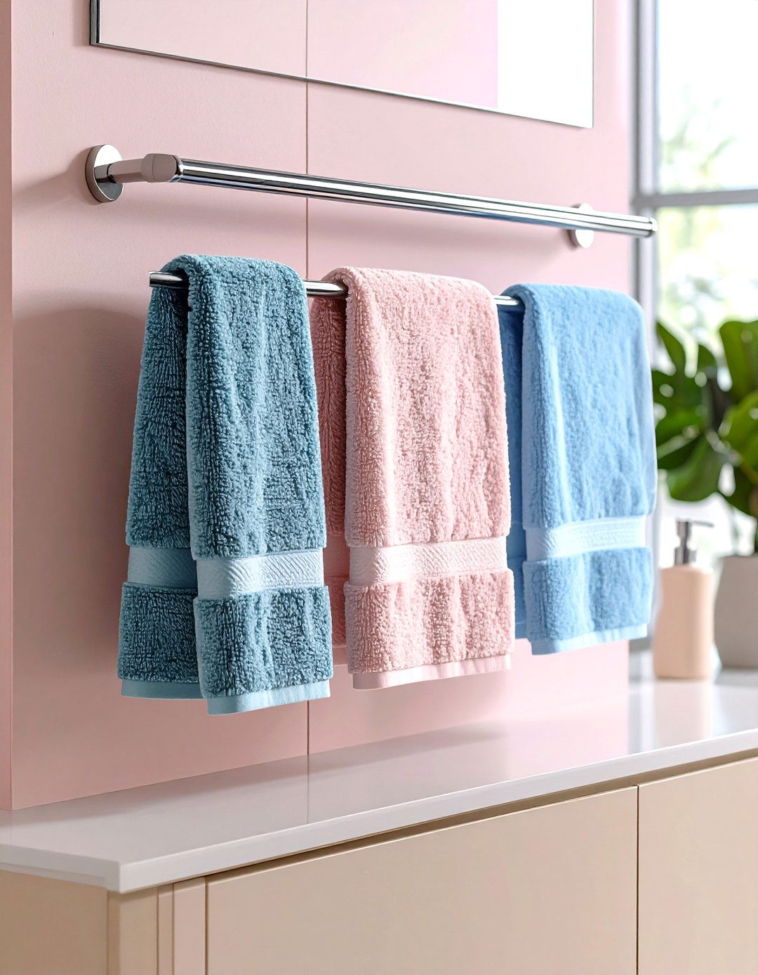 Under Counter Towel Rail - 20 Towel Display Ideas
