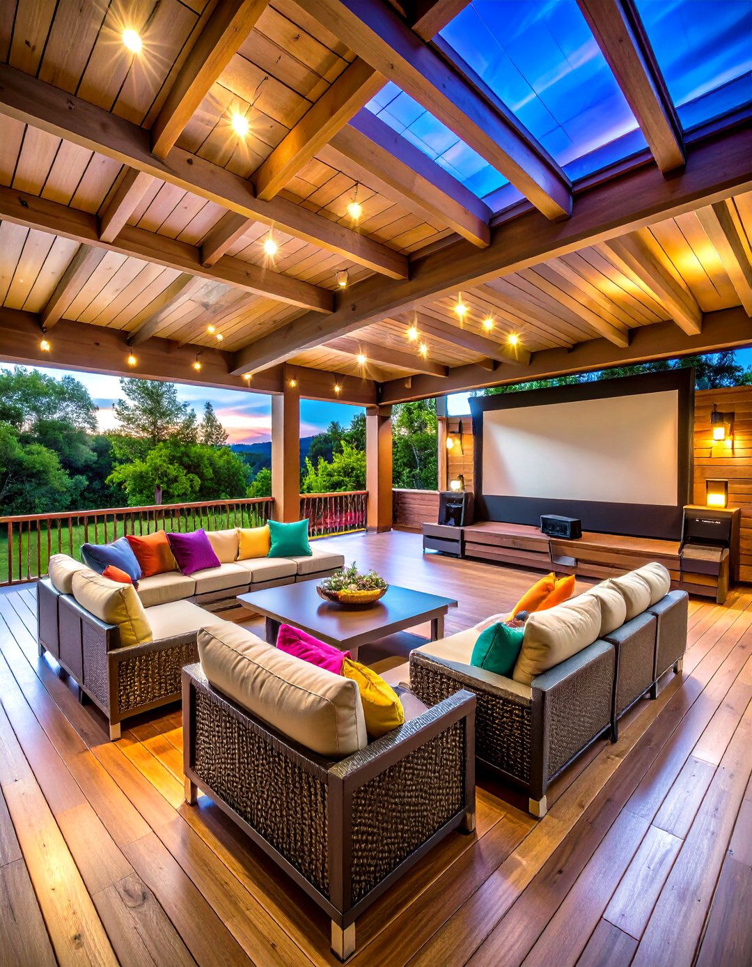 Under Deck Entertainment Theater Zone - 20 Under Deck Ideas