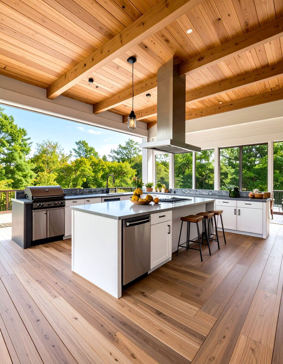 Under Deck Gourmet Outdoor Kitchen - 20 Under Deck Ideas