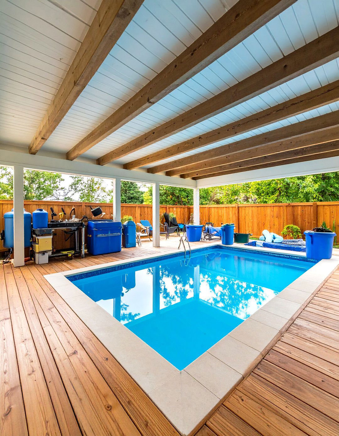 Under Deck Pool Equipment and Maintenance Center - 20 Under Deck Ideas