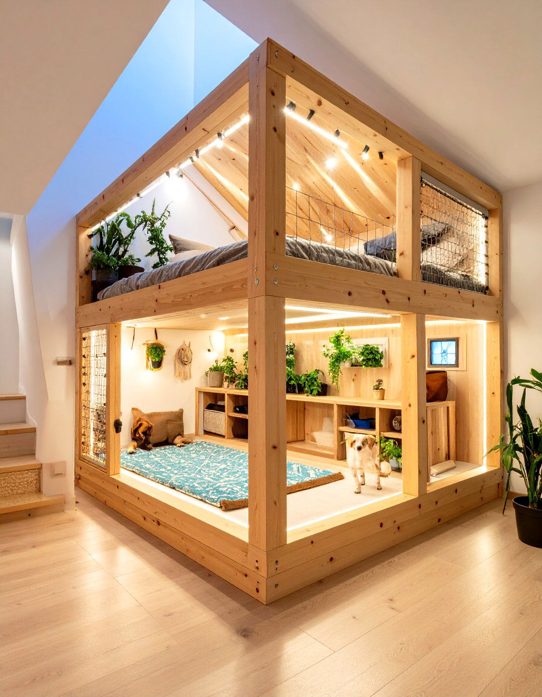 Under Stairs Dog Room for Small Spaces - 20 Dog Room Ideas