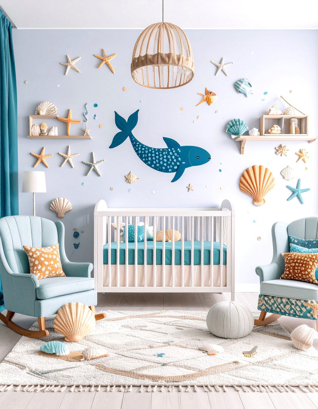 Under the Sea Little Mermaid Aqua Disney Nursery - 20 Disney Nursery Ideas