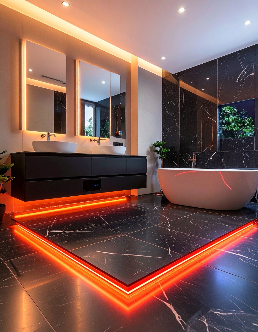 Underfloor Heating for Thermal Luxury - 20 Black Marble Bathrooms