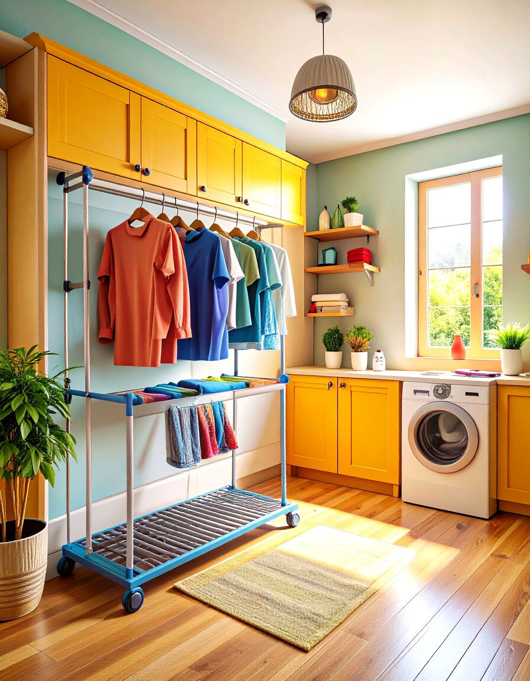 Underfloor Heating or Heated Drying Rack - 20 Small Utility Room Ideas