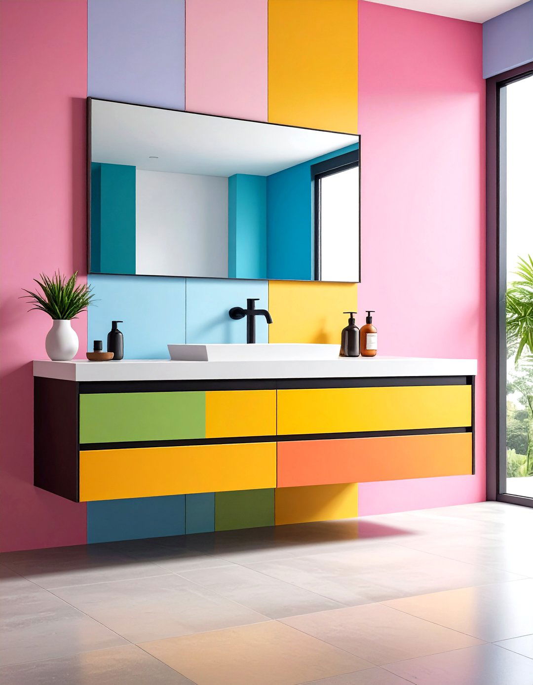 Undermount Sink Floating Vanity Simplifies Cleanup - 20 Floating Vanity Bathroom Ideas