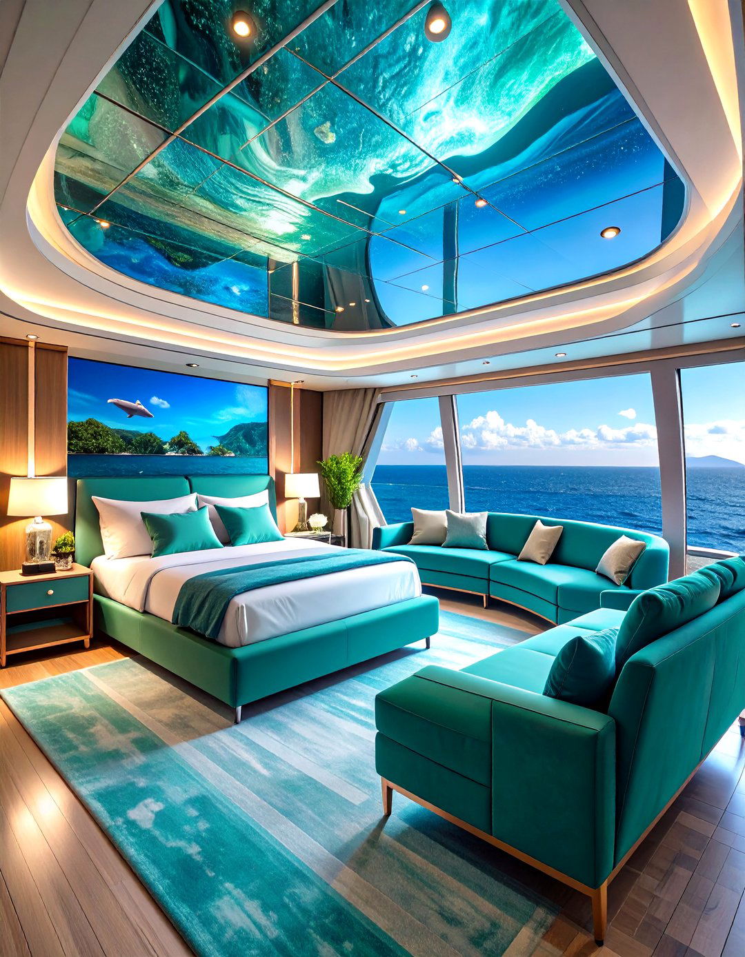 Underwater Illusion Yacht Bedroom - 20 yacht bedroom ideas