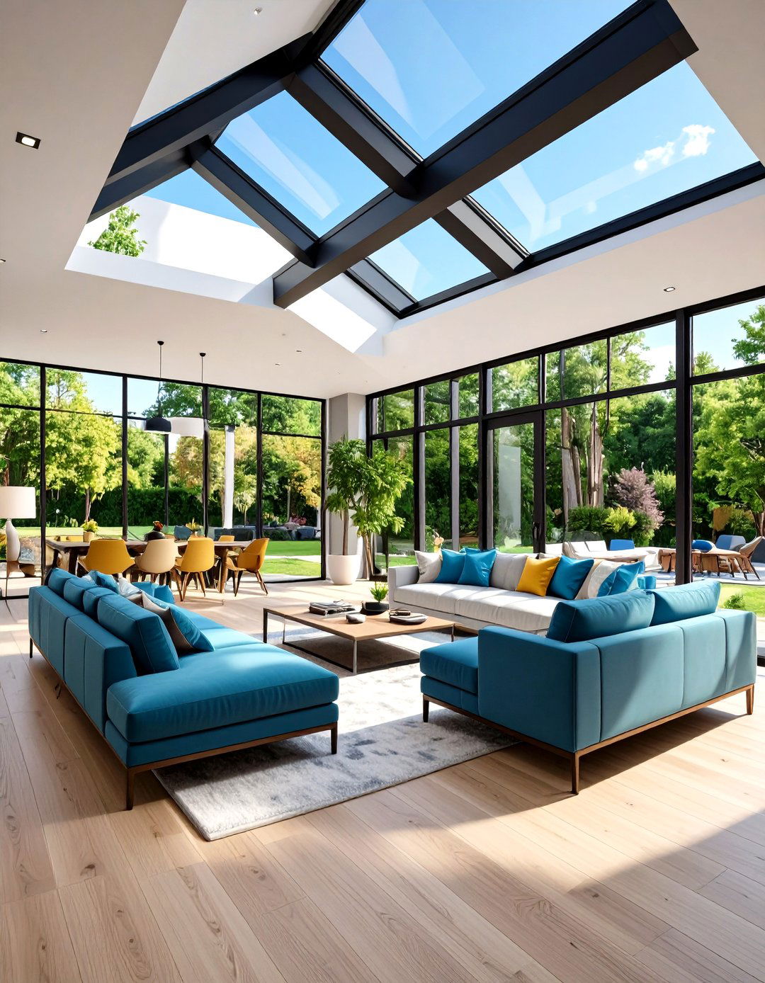 Unifying Open Layouts via Black Trim - 20 Black Trim Interiors
