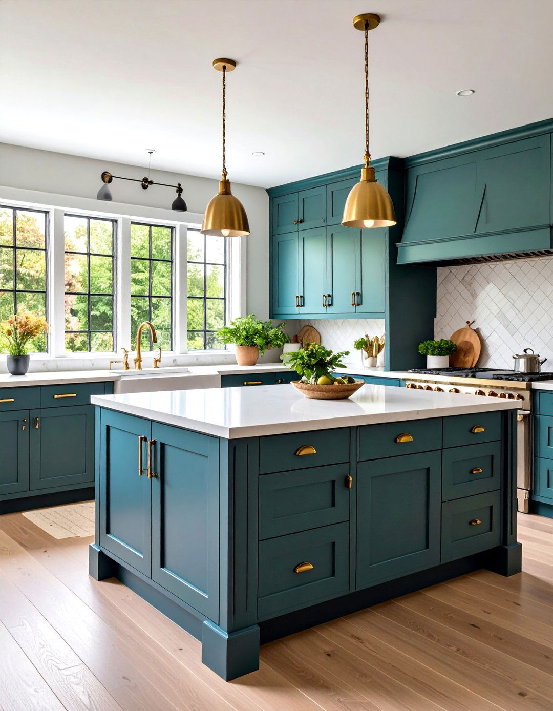 Unlacquered Brass and Mixed Metal Hardware for Time Honored Glow - 20 Boho Kitchen Ideas