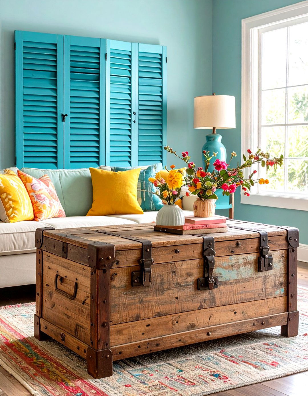 Upcycled Finds Add Soul to the Boho Living Room - 20 Boho Living Room Ideas
