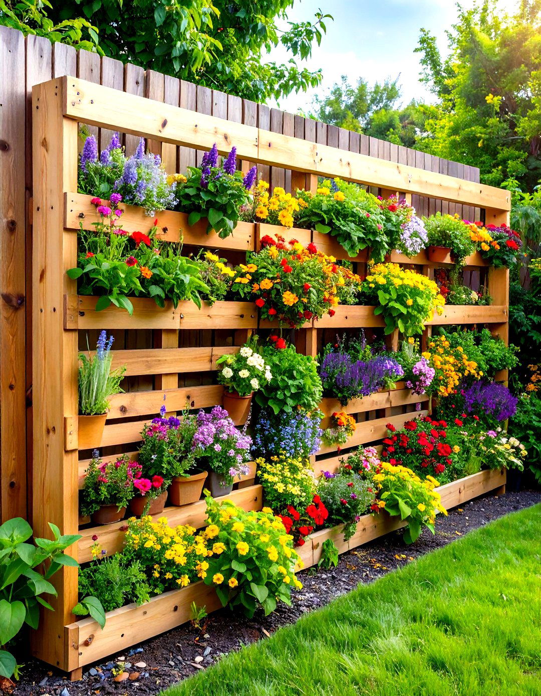 Upcycled Pallet Gardens - 20 Vertical Garden Ideas