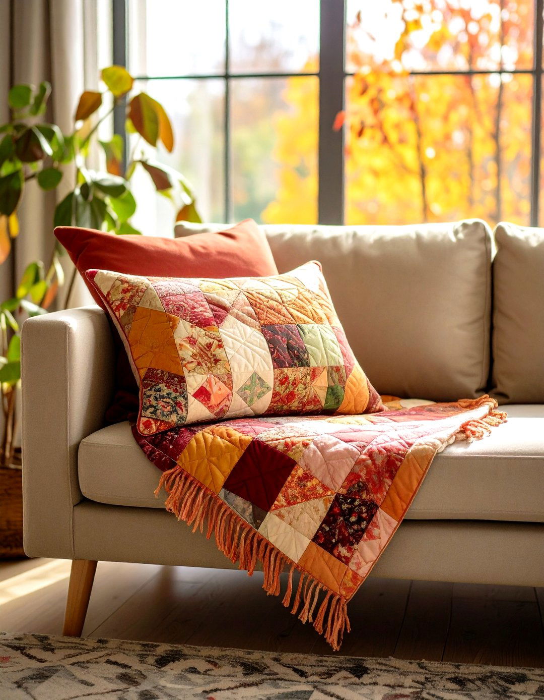 Upcycled Quilts Give Boho Cottage Style Sustainable Flair - 20 Boho Cottage Style Decor Ideas