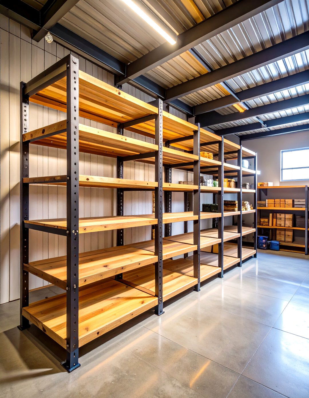 Upcycled Wood Garage Shelving for Eco Friendly Storage - 20 Garage Shelving Ideas