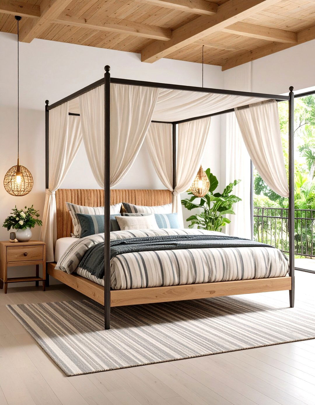 Upholstered Contemporary Canopy Bed - 20 Canopy Bed Ideas
