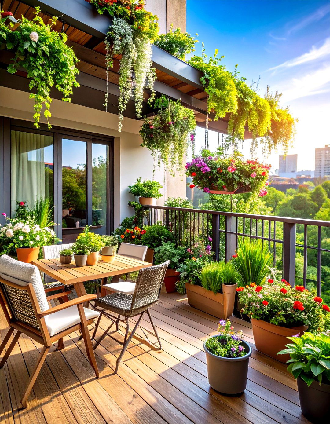 Urban Garden Oasis Loft Balcony - 20 Loft Balcony Ideas