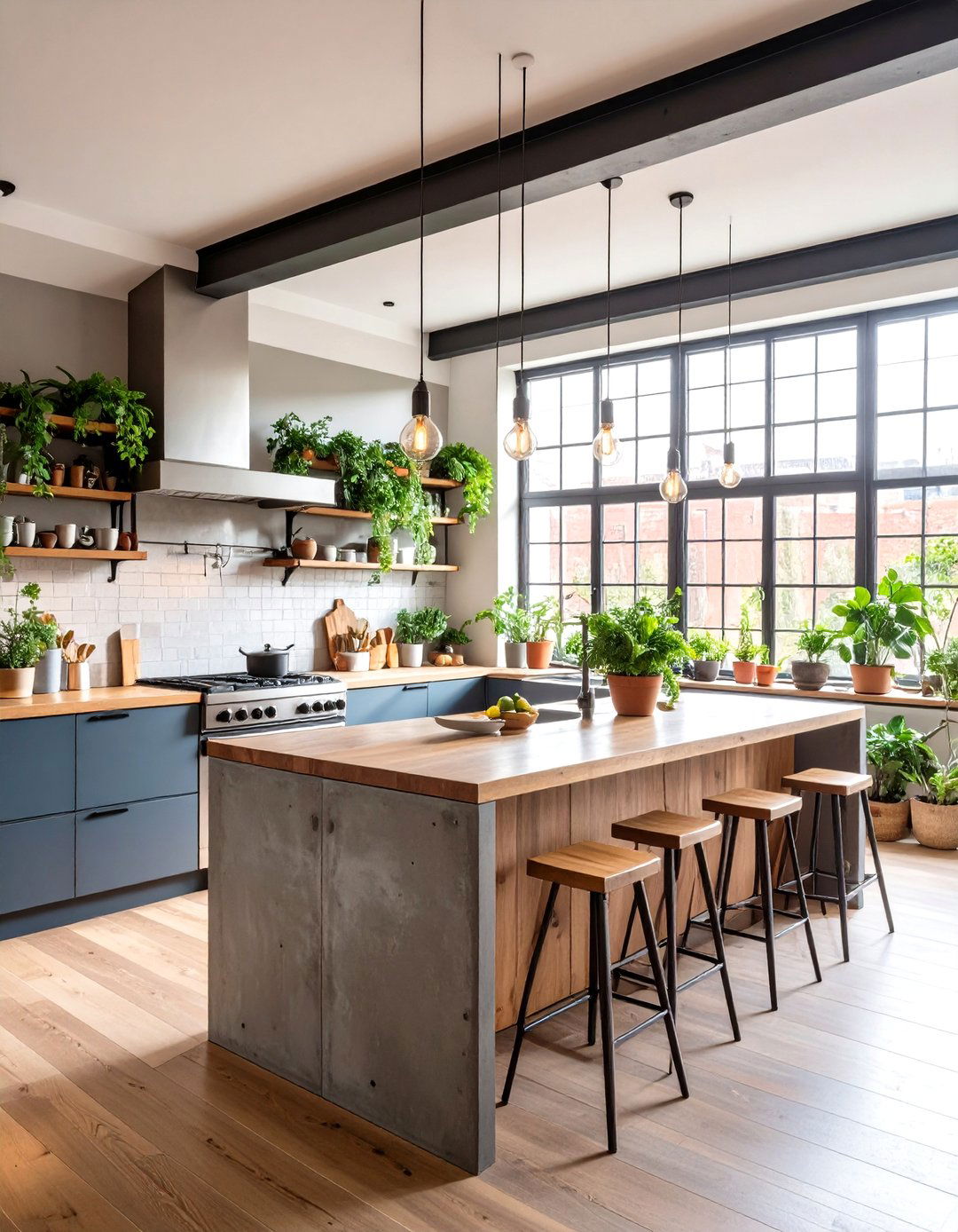 Urban Kitchen Counter Loft Industrial - 20 Kitchen Counter Decor Ideas