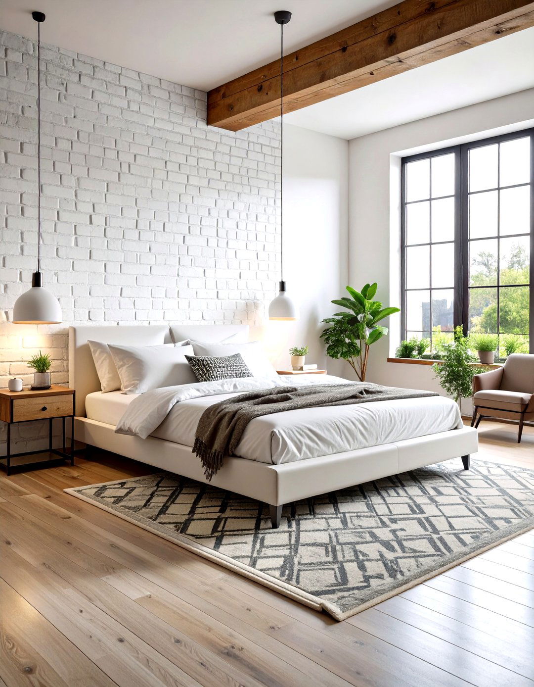 Urban Loft White Bedroom - 20 White Bedroom Ideas