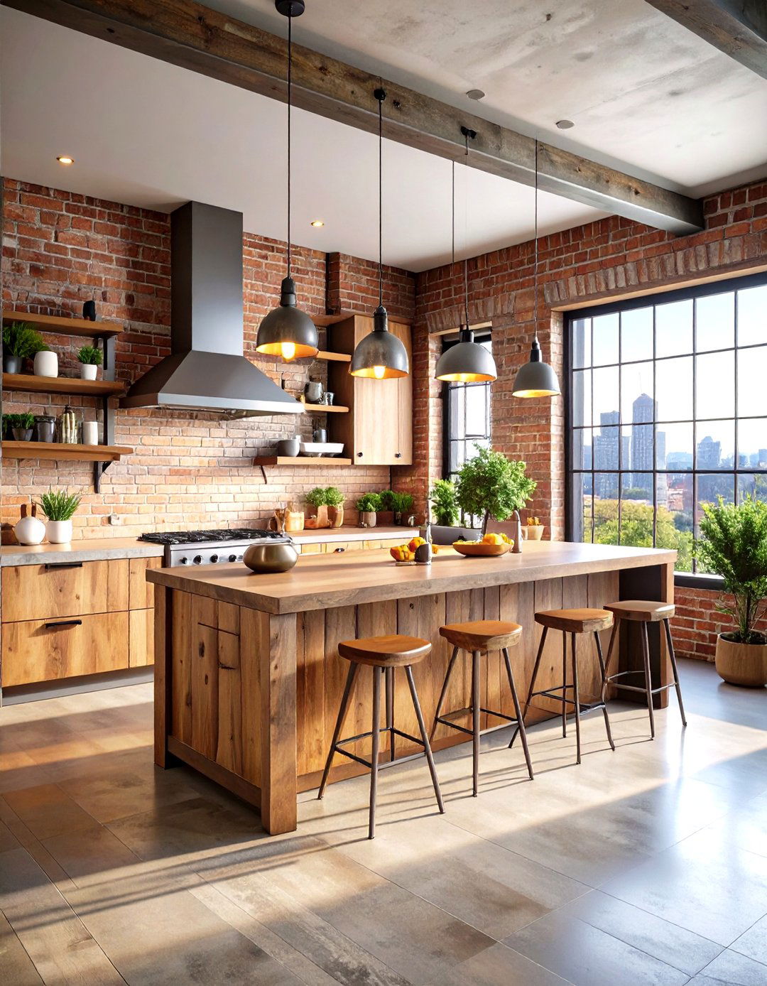 Urban Rustic Rooftop Kitchen - 20 Rooftop Kitchen Ideas